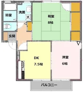 スリーゼ【2階】の間取り