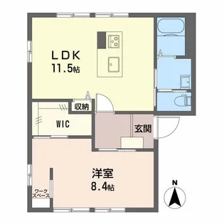 グリーンステージ A【1階】の間取り