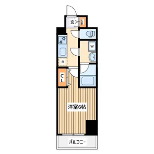 クレイシアアイズ横浜桜木町【5階】の間取り