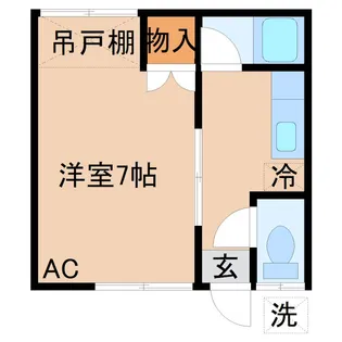 【初期費用ゼロ】朝比奈アパート【1階】の間取り