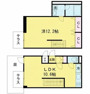 LEGALAND三軒茶屋【1階】の間取り