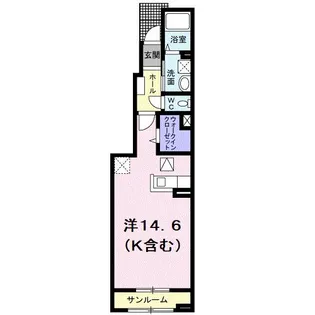 アーレアルク【1階】の間取り