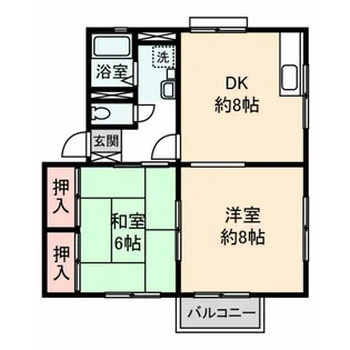 シティハイム パークヒルズA【2階】の間取り