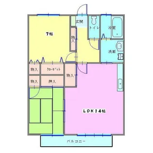 ASUKAガーデン【2階】の間取り