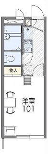 レオパレスさくら【1階】の間取り
