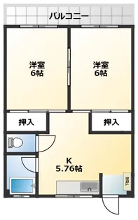 矢島荘【1階】の間取り