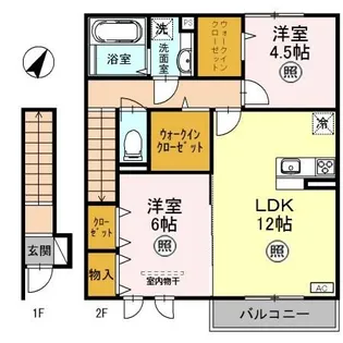 コート・シャルマンK【2階】の間取り