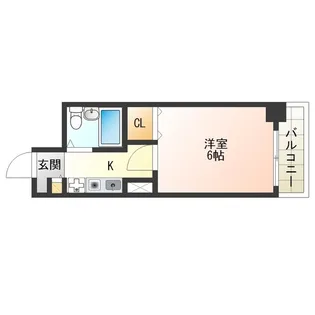 エスリード福島第2【8階】の間取り