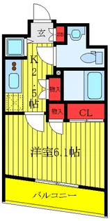 メインステージ大山【8階】の間取り
