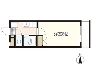 ドルム西坂B棟【2階】の間取り