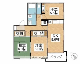 友愛館II【1階】の間取り
