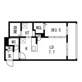Nuvola麻生【1階】の間取り