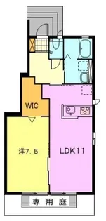 グランディールD【1階】の間取り