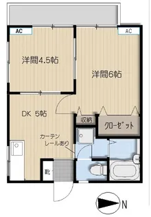 ベルメゾン【1階】の間取り