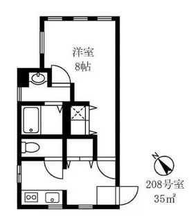 ウィング古屋【2階】の間取り