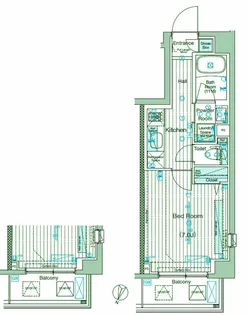 ブライズ上野毛DUE【7階】の間取り