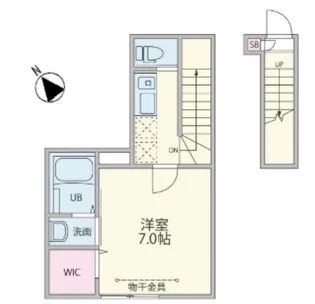 レジデンス三宿【2階】の間取り