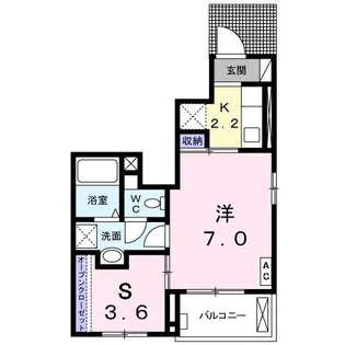 プレジールII【1階】の間取り