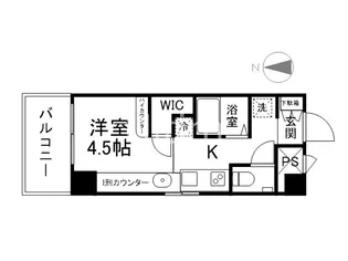 デトムワン烏丸二条【6階】の間取り