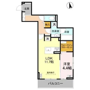 RESIDENCE KAZE 楓【3階】の間取り