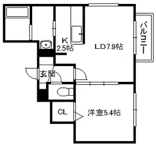 ライズN33【3階】の間取り