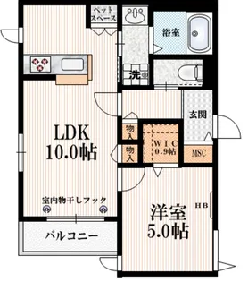 メゾン・エスポワール町屋【2階】の間取り