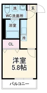 ALTO淵野辺【2階】の間取り