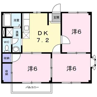 カーム山本I【1階】の間取り