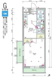 スカイコートパレス蒲田II【4階】の間取り