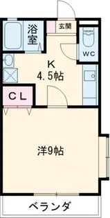 カサージュプラスワン【1階】の間取り