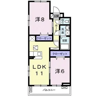 シャノワール【1階】の間取り