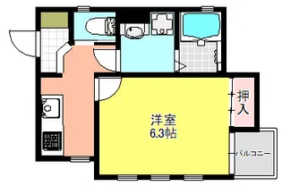 エスカーサ宮前平 弐番館【1階】の間取り