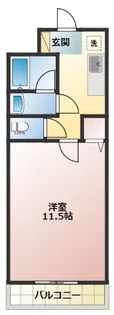 コーポサンフラウァー【1階】の間取り
