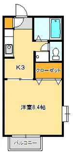 宮城県仙台市太白区泉崎1【アパート】の間取り