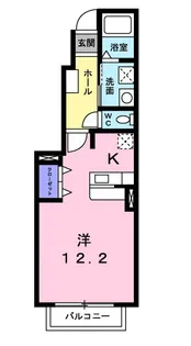 カルム・メゾン【1階】の間取り