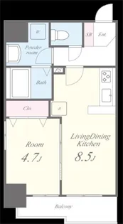 東京都台東区台東2【マンション】の間取り