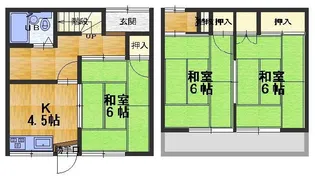 広島県福山市曙町3【一戸建】の間取り