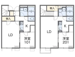 レオネクスト上之島【2階】の間取り