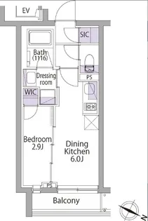 イプセ代々木上原Hills イプセ代々木上原ヒルズ【3階】の間取り