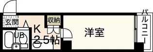 パレグレース和田【3階】の間取り