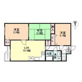 3LDKの間取り画像