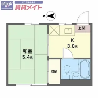 コーポロイヤル【2階】の間取り