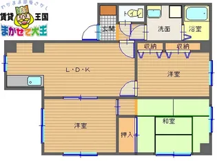 八幡町七福ビル【7階】の間取り