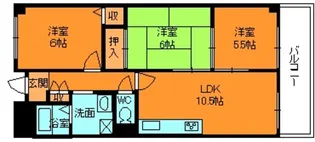 セントラルコート香芝【2階】の間取り