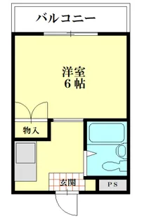 クイーンズピア枚方【1階】の間取り