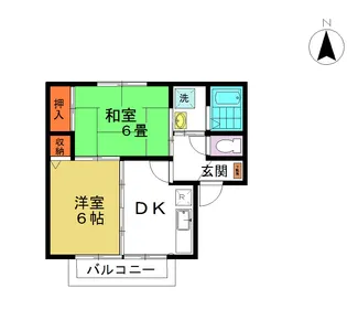 アンディーヌ A101号室【1階】の間取り