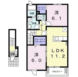 昇華II【2階】の間取り