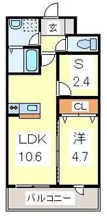 グランシルク【3階】の間取り