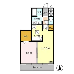 ロイヤルハーモニー【1階】の間取り