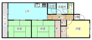 ヴェルディール北日吉【5階】の間取り